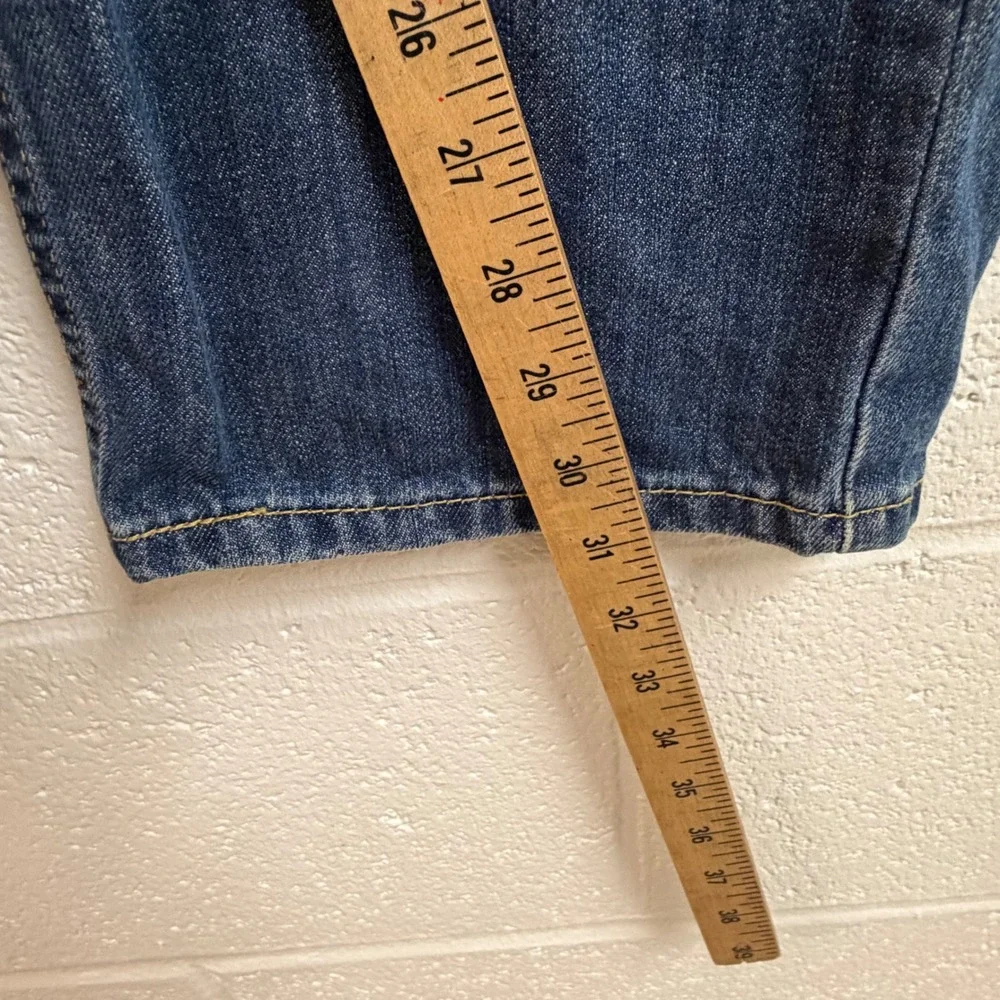 Levi's Mens 505 Regular Fit Straight Jeans 38x30 Faded Whiskering Blue Denim